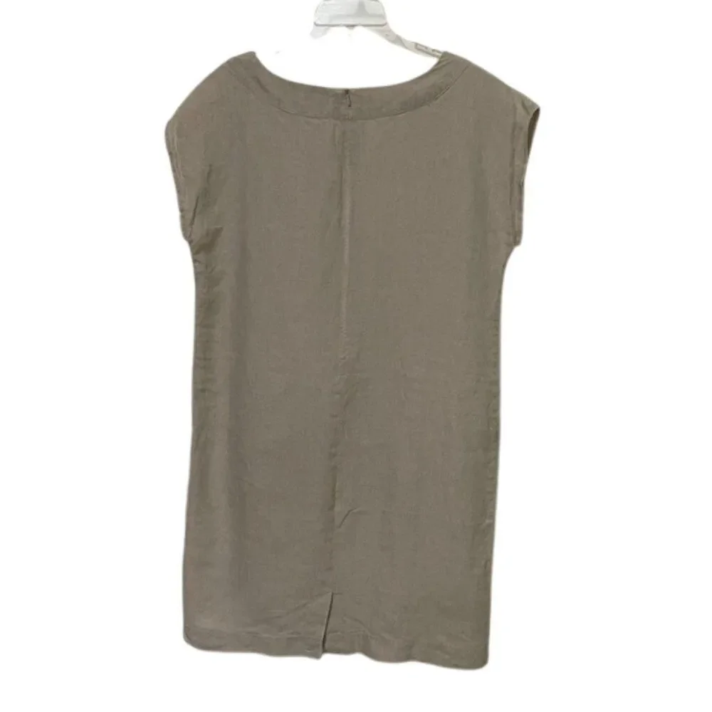 J. Jill Love Linen Flax Shift Dress Womens Size Medium Missy Minimalist